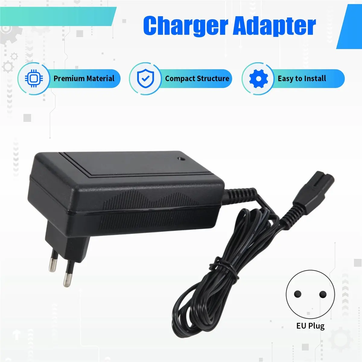 

(ABGQ) Power Supply Charger for Karcher VC6 Cordless , VC6 Household Vacuum Cleaner Charger Adapter, 30v 0.6A Eu Plug