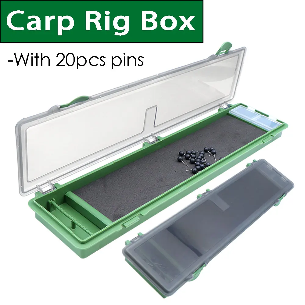 Carp Fishing Tackle Box Equipment For Carp Fishing Rig Hair Ronnie Zig Rig Box Accessories Swivel Storage Case Rig Wallet
