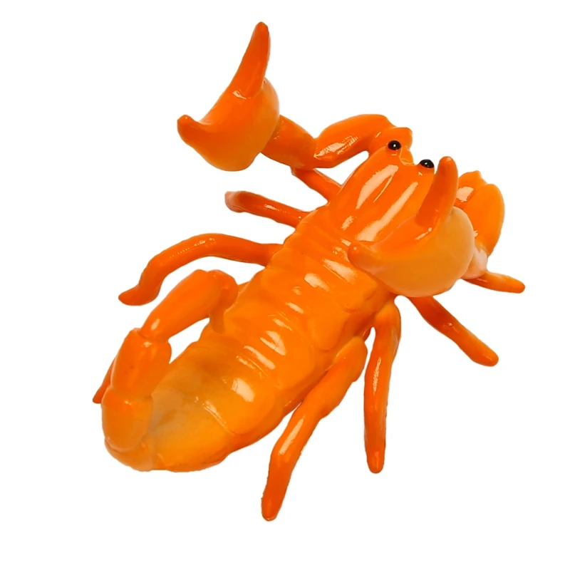 New Creative Cute Scorpion Model Pen Holder Weightlifting Scorpion Bracket Storage Rack Pen Rack Gift Stationery Orange