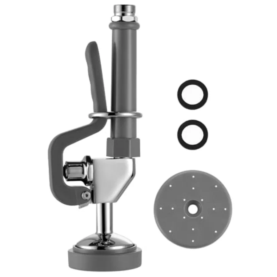 

Насадка-распылитель ручная для мытья посуды, резиновая, 1.42 GPM, высокого давления, с выдвижным механизмом, соединение 7/8-20UNEF, сменная