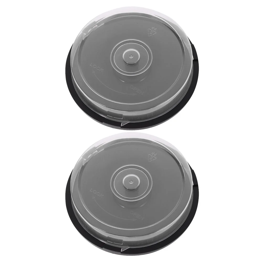 กล่องใส่แผ่นดิสก์แบบพกพา2ชิ้นที่เก็บ CD ถังเปล่าปลอกพลาสติก PP สำหรับเดินทาง