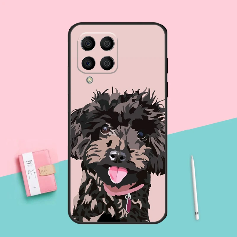 Poodle Dog Phone Case For Samsung Galaxy M53 M33 M23 M13 M12 M22 M32 M52 M20 M14 M54 M11 M21 M31 M51