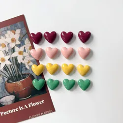 10pcs 18mm Love Refrigerator Magnet Cute Color Cartoon Refrigerator Sticker Resin Magnetic Refrigerator Magnet Home Decor