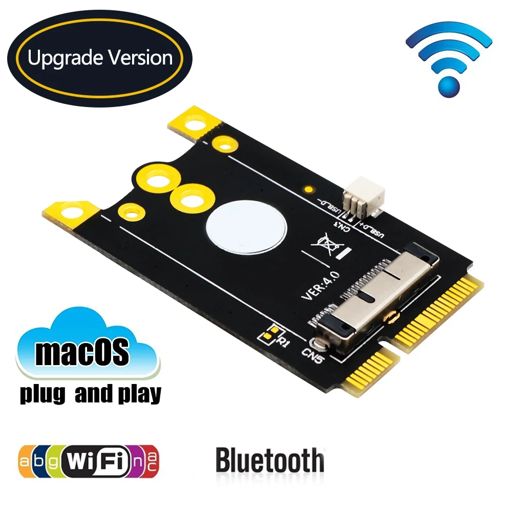 Version de Mise à Niveau Carte Adaptateur de Convertisseur Mini Pcie (Mpcie) Carte Wifi 12 + 6 Broches Vers Mini Pci-E pour