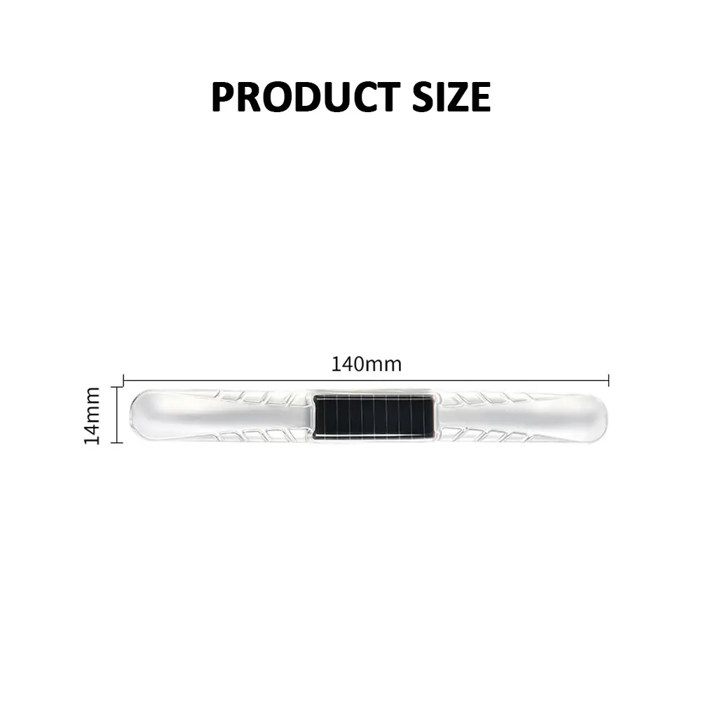 Solar Powered Anti Collision Strip With Colorful Led Flashing Warning Lights Car Night Driving Safety Decorative Light Strip