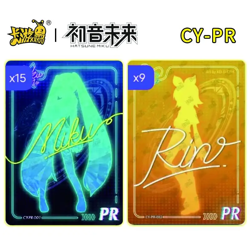 Kayou New Hatsune Miku Genuine Pr-Series Foil Stamping Best Popularity Collectible Cards Children's Toys Birthday Present