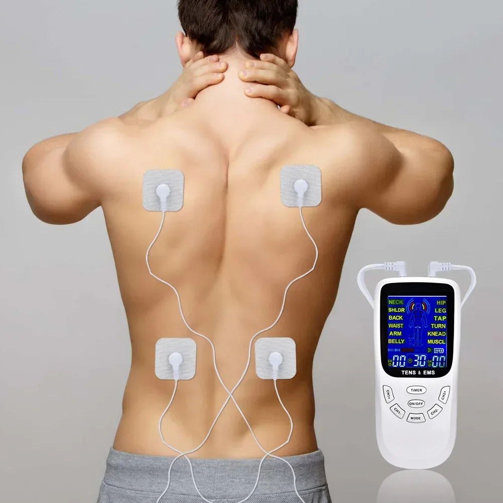 BXA 12 Mode Electric Tens Pulse Massager Muscle Relaxation Pulse Massager EMS Muscle Stimulation Acupuncture Fat Burner
