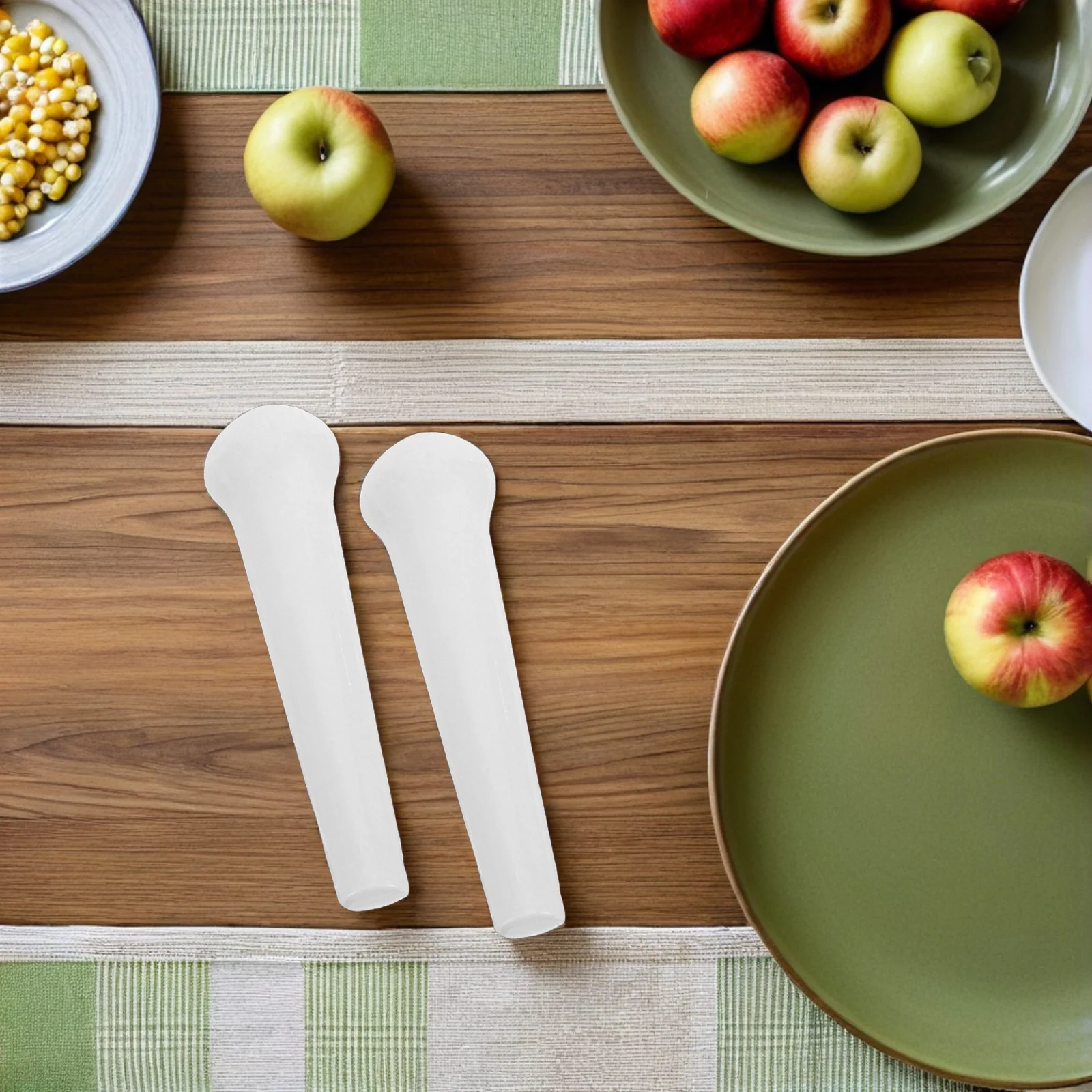 

Porcelain Pestle Only Manual Crusher for Food Fruit Spice Masher Ceramic Rod 2pc Kitchen Tool