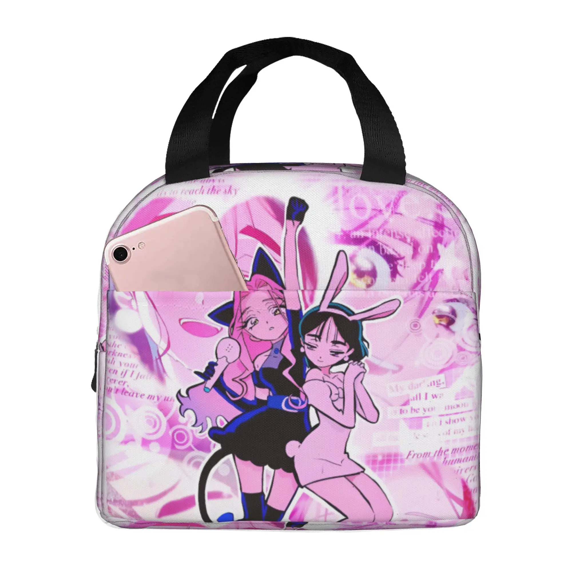 Aliens Stages Resuable Lunch Box for Women Leakproof Popular Comic Cooler Thermal Food Insulated Lunch Bag Office Work