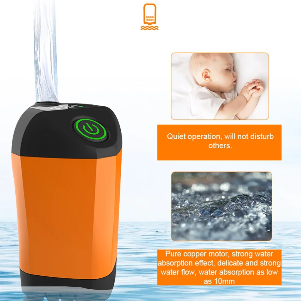 Portable Electric Shower Outdoor Camping Shower Pump IPX7 Waterproof with Digital Display for Camping Hiking Travel Beach Pet