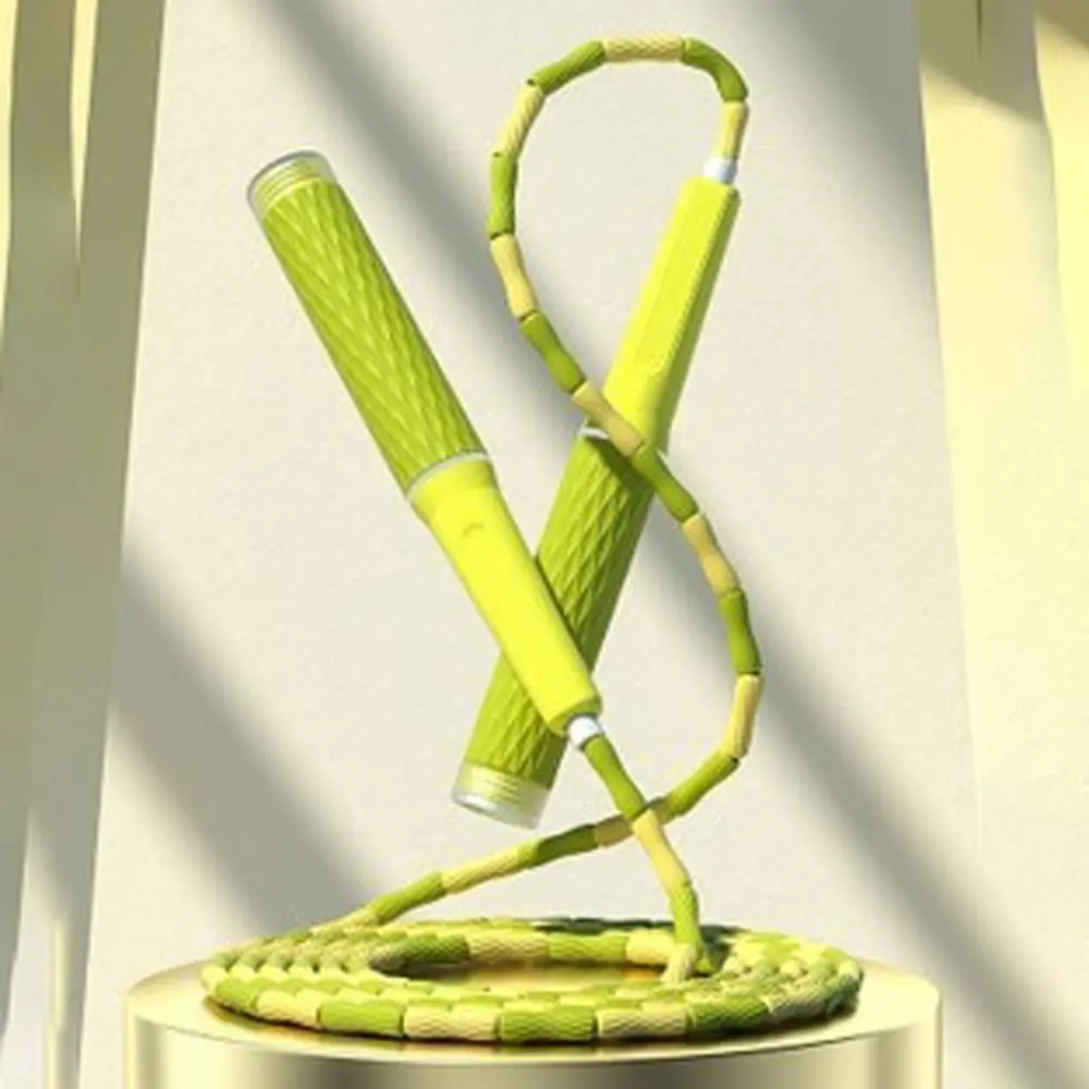 

Adjustable Soft Beaded Skipping Rope Strong Flexibility Not Entangled Jumping Training Rope Slim Body Lighten