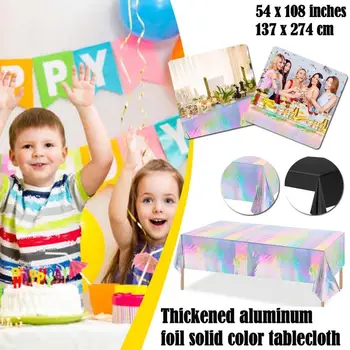 一次性雷射切割長方形彩虹桌布裝飾及配件,適用於生日、萬聖節、婚禮等場合的裝飾。 6 最佳銷售 哈斯克爾 - №1