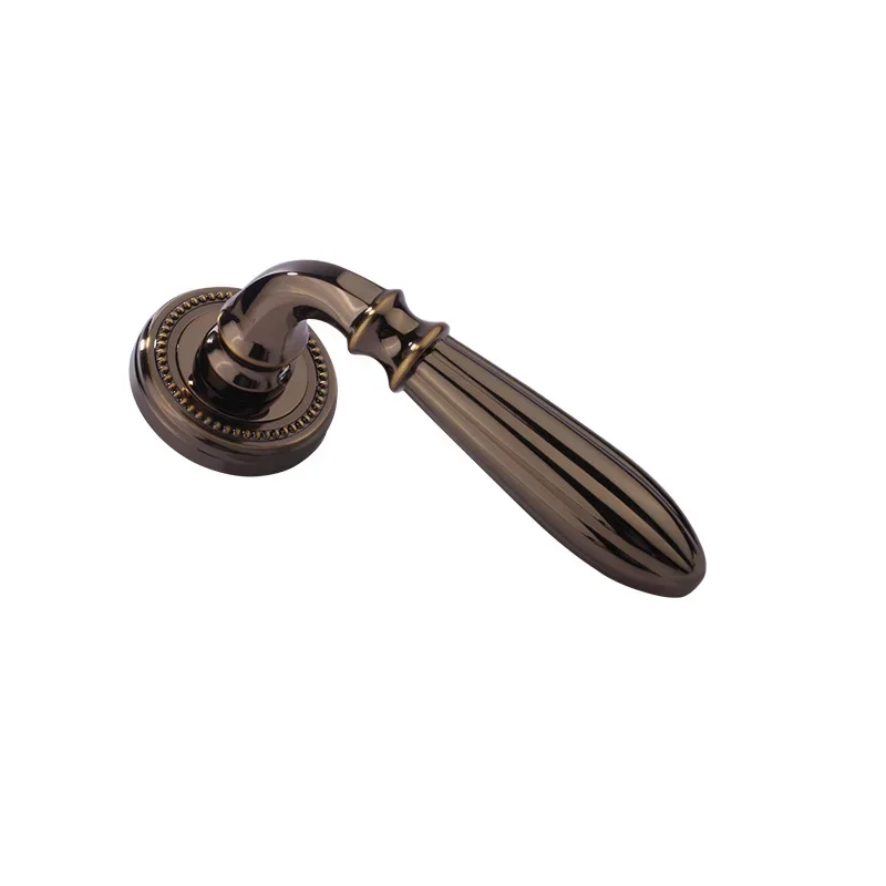 

Custom American zinc alloy indoor silent door lock bedroom universal wooden door handle household magnetic room door split lock