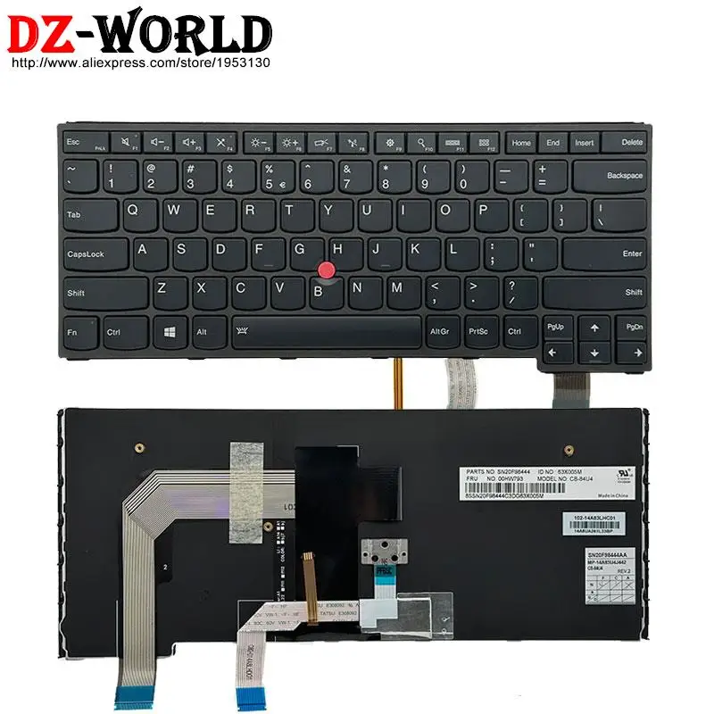 الولايات المتحدة KR TW GK TH HB العبرية إسرائيل الكورية التايلاندية اليونانية الخلفية لوحة المفاتيح لينوفو ثينك باد S3 اليوغا 14 P40 اليوغا 460 كمبيوتر محمول #3