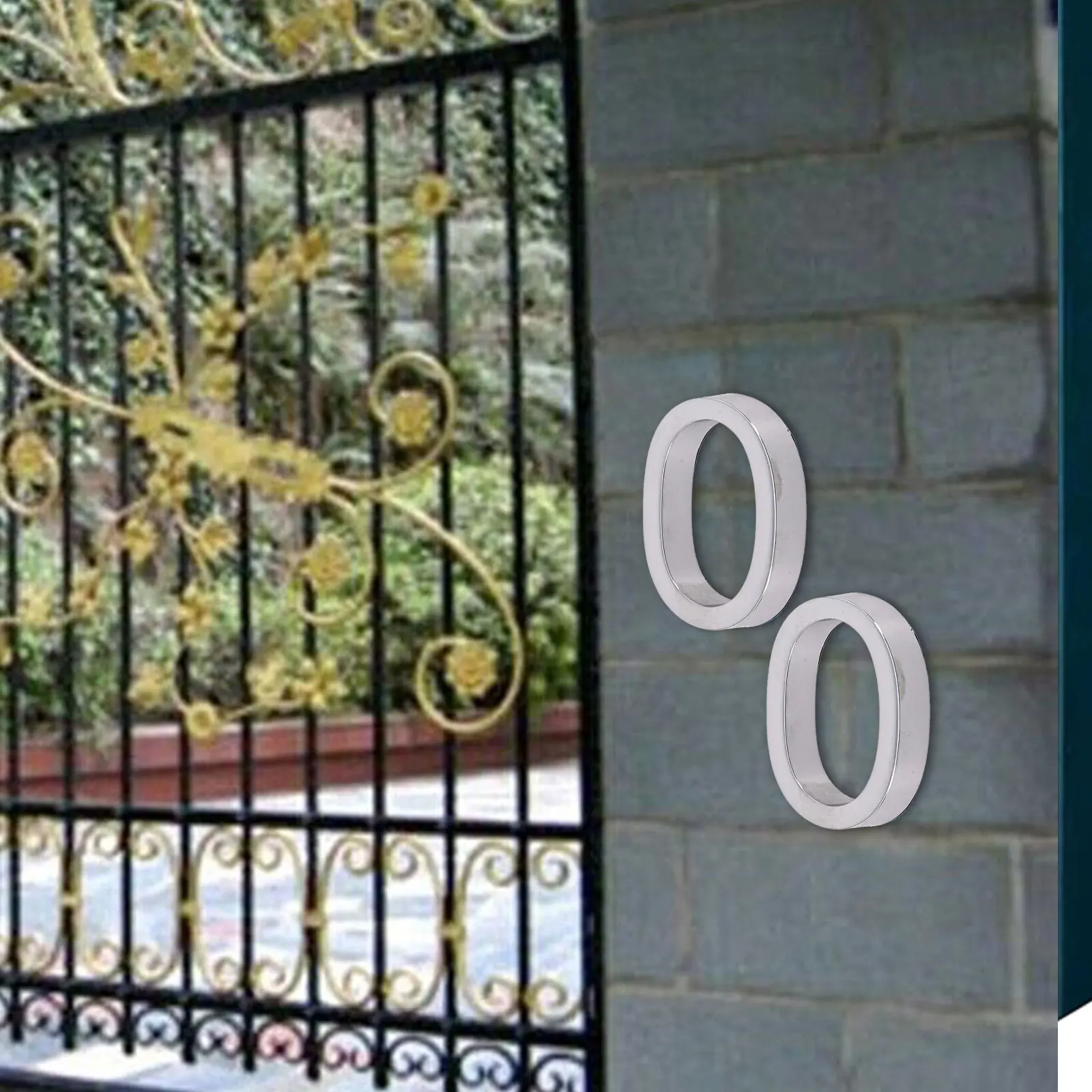 Modern 60mm House Number Sign 3D Room Numerals for Apartments Hotels and Offices Made from Resilient ABS Material