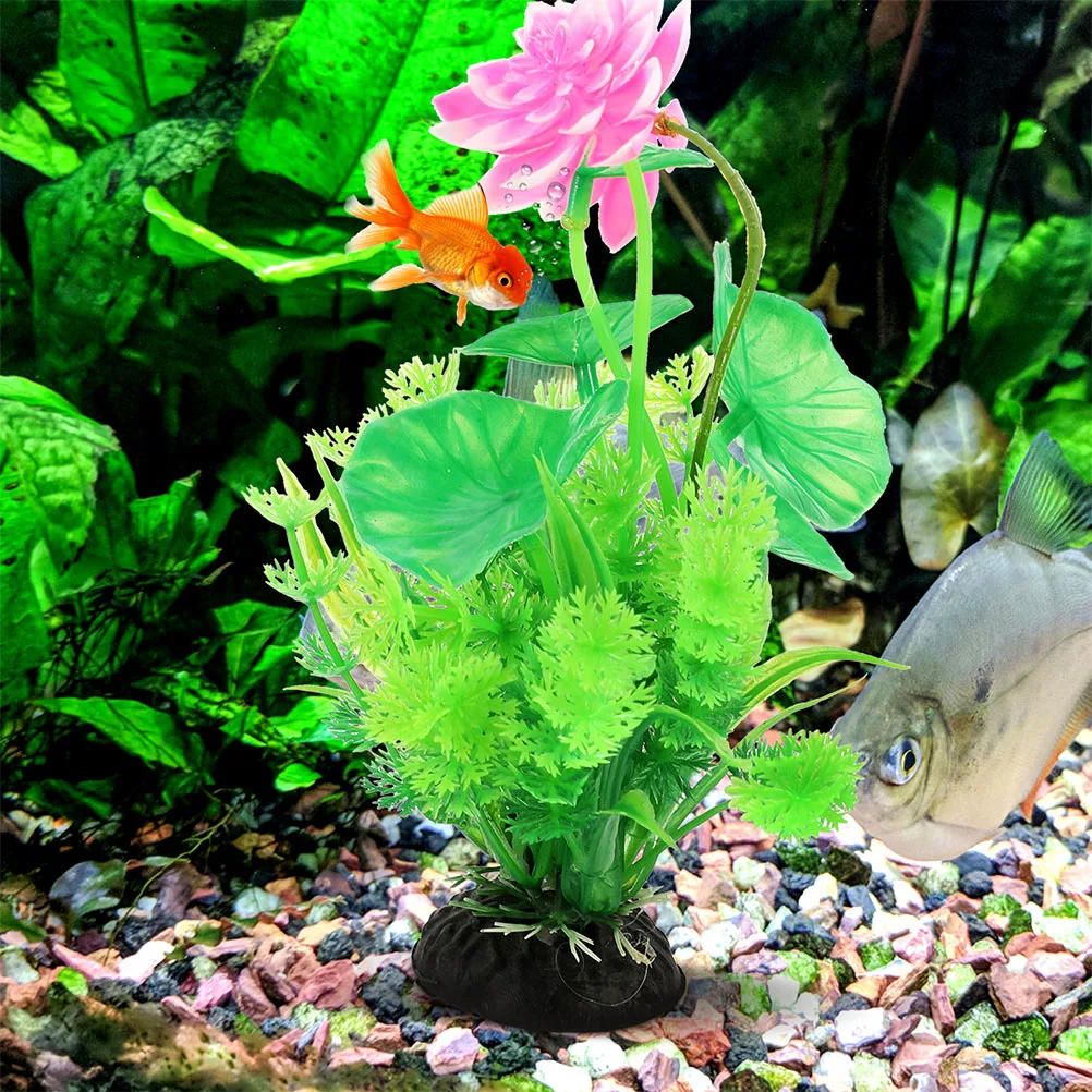 

2pcs Aquatic Decoration Plant Artificial Grass for Fish Tank Aquarium Plants Water Realistic Plastic Pet Landscape