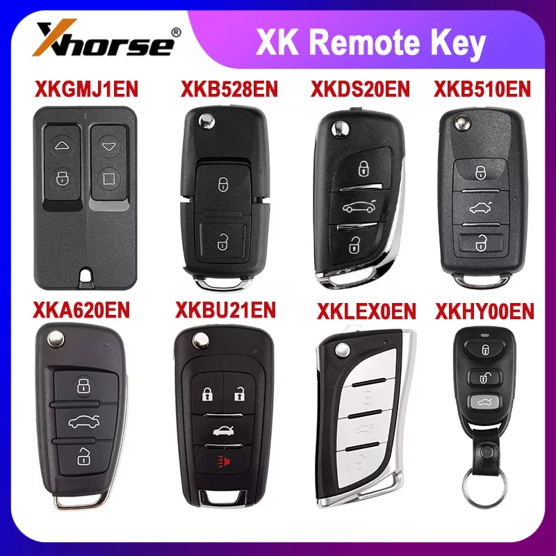 1pcs Xhorse XK Wire Remote Key XKB528EN XKB510EN XKLEX0EN XKDS20EN XKA620EN XKBU21EN XKHY00EN XKGMJ1EN for Mini Key Tool/VVDI2