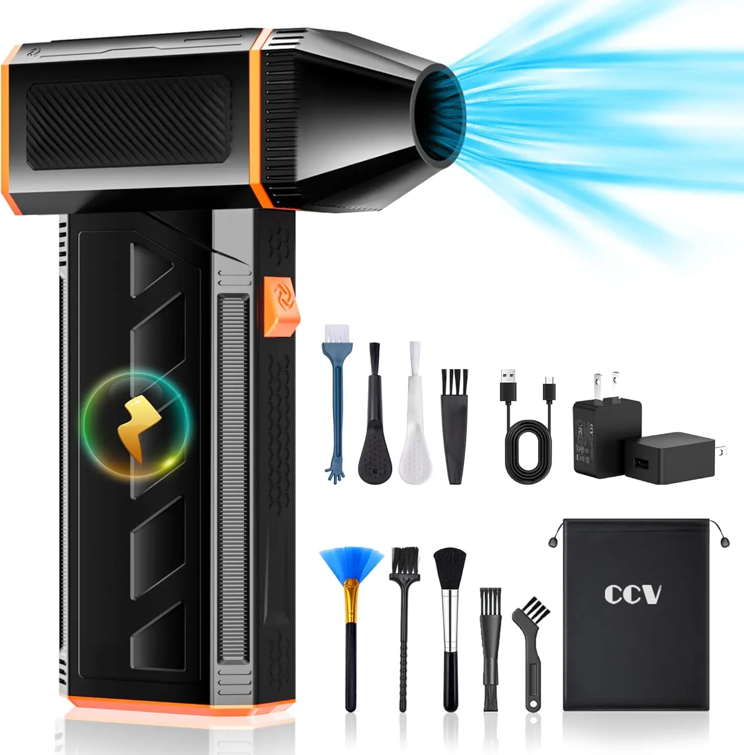 120000RPM Electric Cordless Keyboard PC Cleaner 3 Gears Adjustable Rechargeable Three Wind for Car CCV Compressed Air Duster