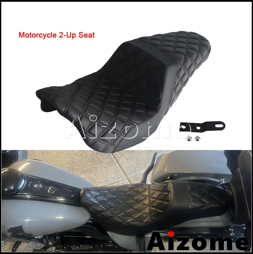 

2-Up Seat For Harley Touring Electra Glide Ultra Limited FLHT Classic FLHTC 2009-23 Motorcycle Front Rear Cushions Leather Seat