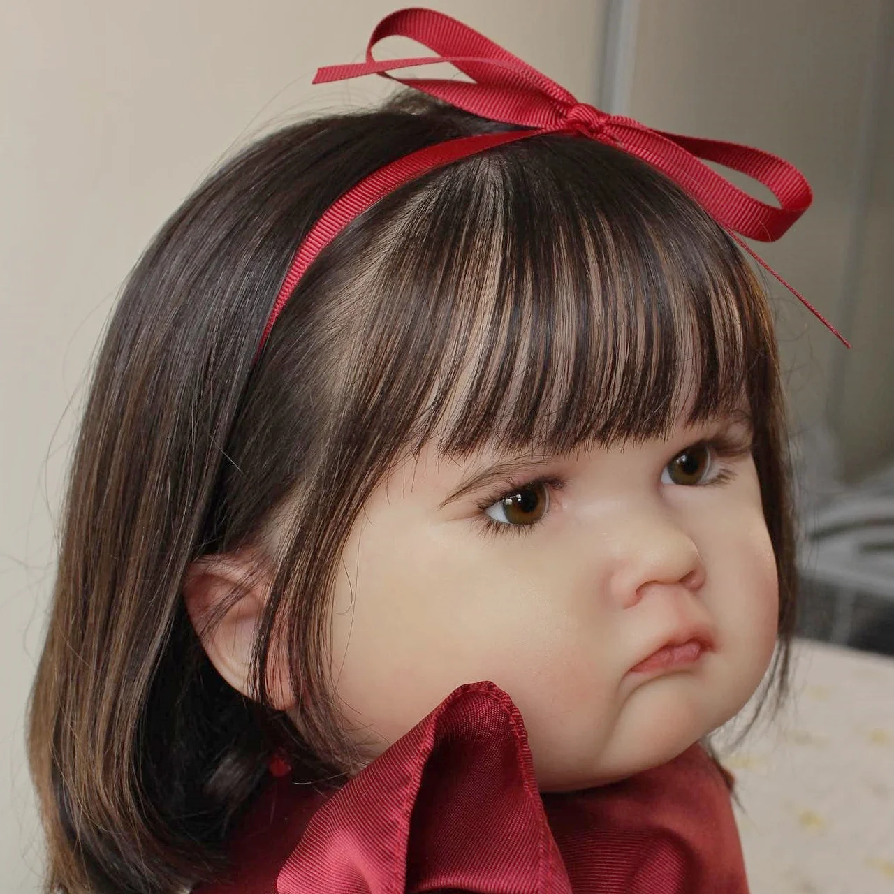 

Кукла-реборн BZDOLL 60 см из мягкого винила с тканевым телом для девочек, реалистичная большая пухлая кукла-принцесса, подарок на день рождения для детей, игрушка для дома