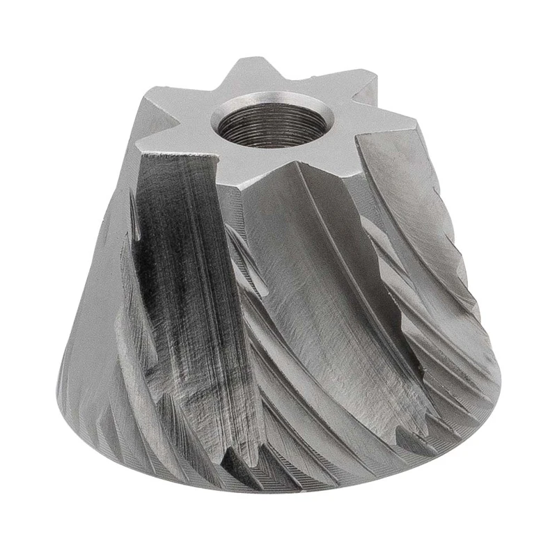 7 Axis CNC Stainless Steel Conical Coffee Grinder Burr Precision Replacement Parts For Espresso Coffee Machines