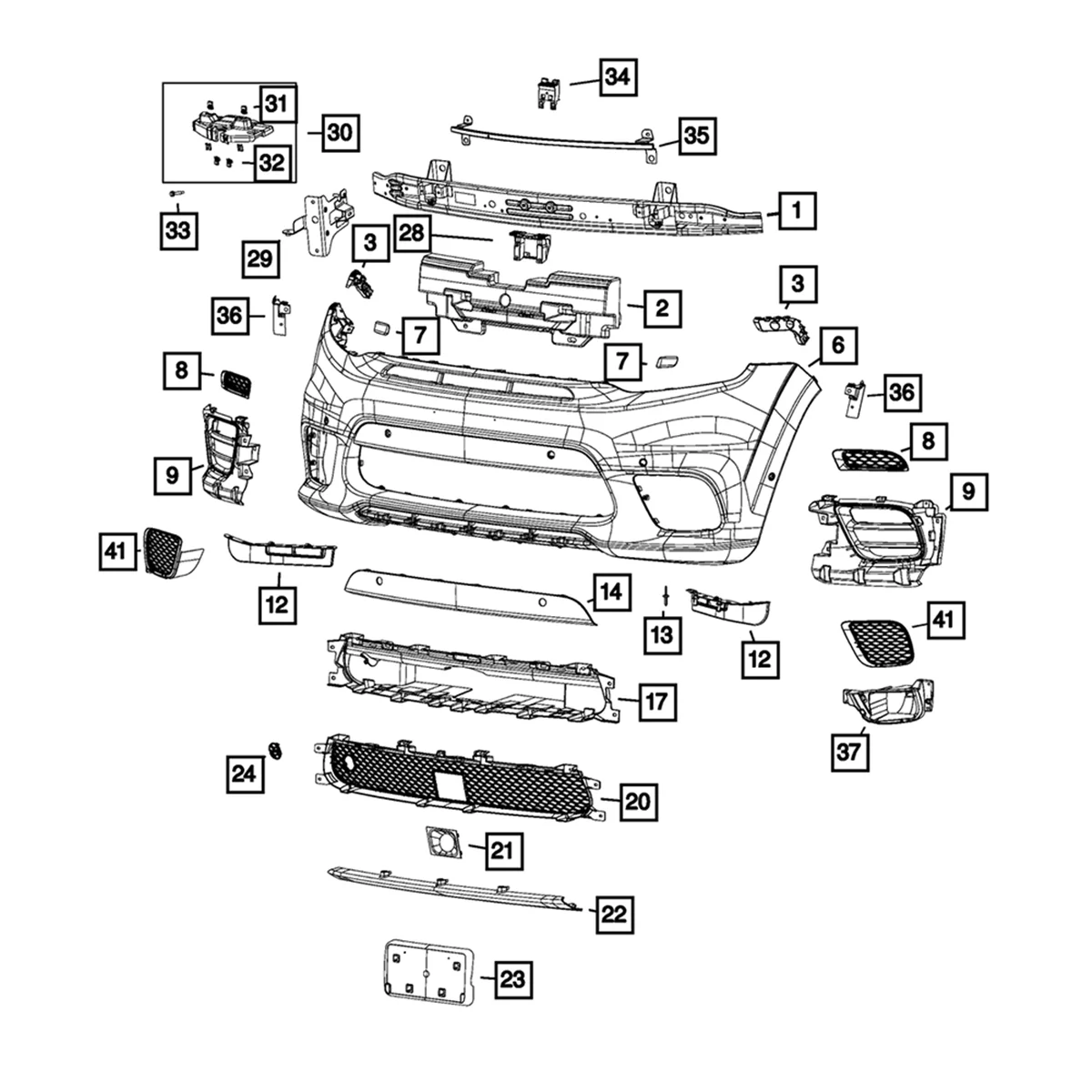 ACC carro adaptável Cruise Control moldura, 68264307AA, Jeep Grand Cherokee 2017-2021, Acessórios de carro