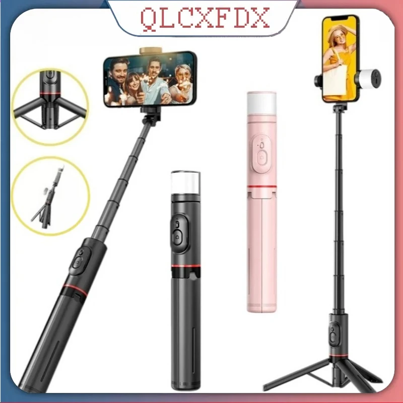 Bluetooth Selfie Stick Foldable Wireless Tripod with Bluetooth Shutter Monopod Live Photograph for iPhone 15 14 Samsung S24 S23