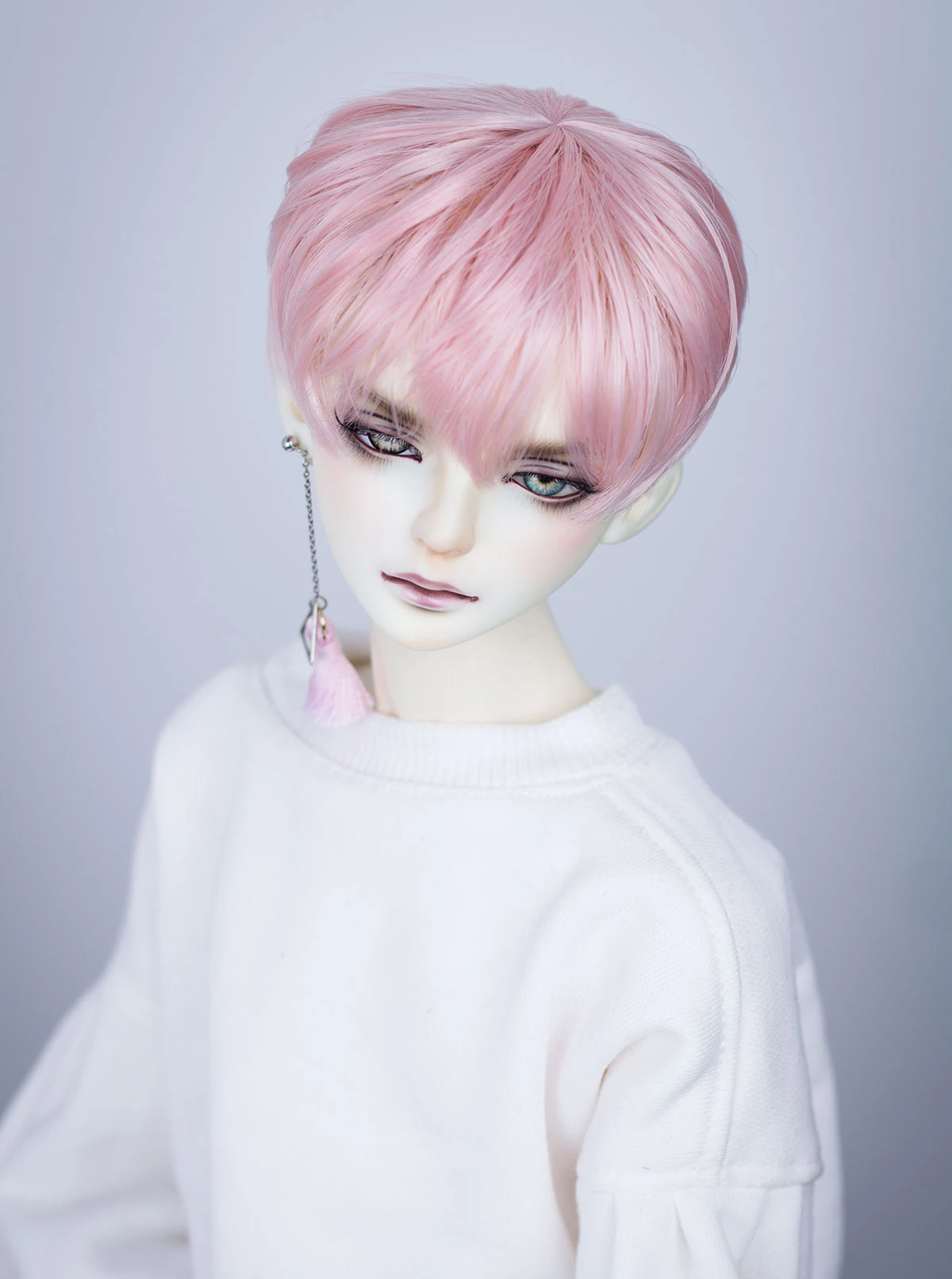 D03-P303ของเล่นแฮนด์เมด1/3 1/4ตุ๊กตา bjd/sd วิกผมตุ๊กตาสีม่วงทอง1ชิ้น