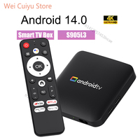 Smart TV Box H96 MAX S905L3 Android 14.0 4K BT Google Voice Remote Media Player Home Android Set Top Box 2GB 16GB 8GB