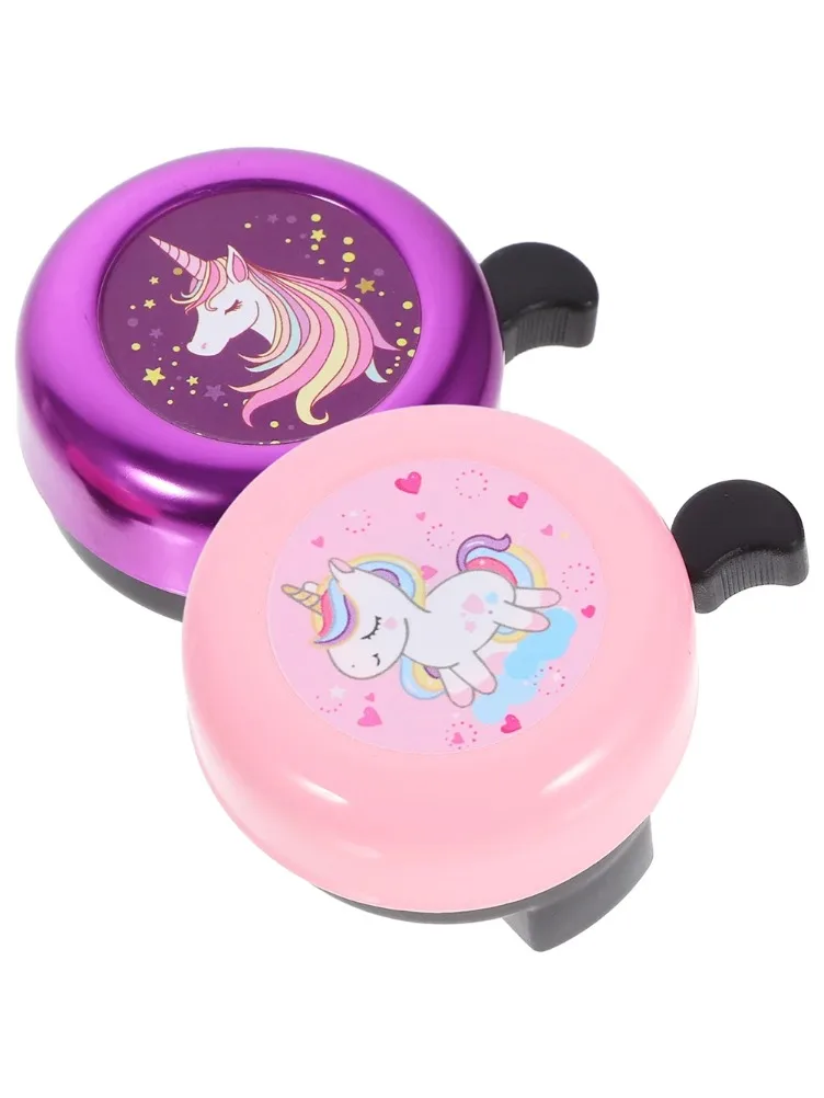 AliExpress NONE 2PCS Cute Bike Bells Unicorn Design for Handlebars Girls' Kids' Adult Bikes Scooters Bicycle Accessory