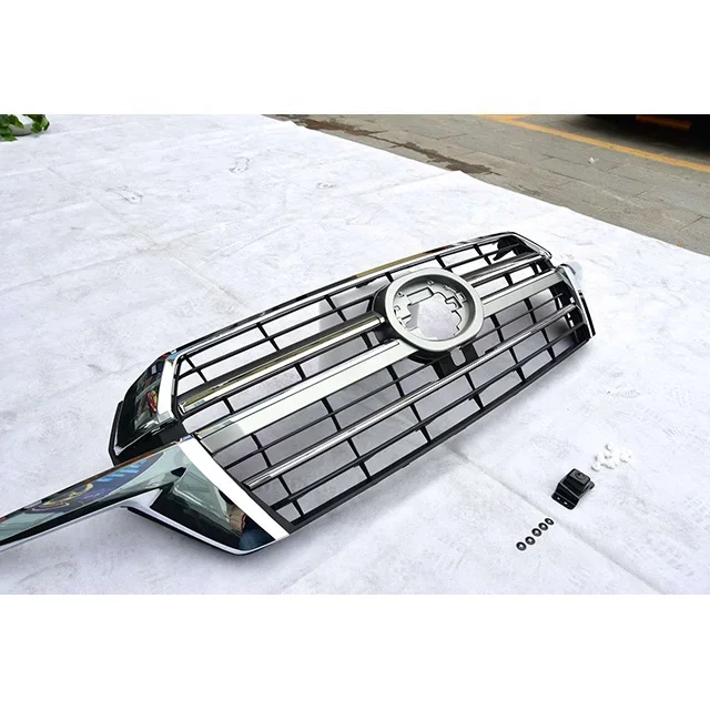 

Popular Hot sell AGT4X4 Car Front Grille Plastic Chromeplate and Gray for Land Cruiser 200 FJ200 LC200 2019 Auto Body Kits Front