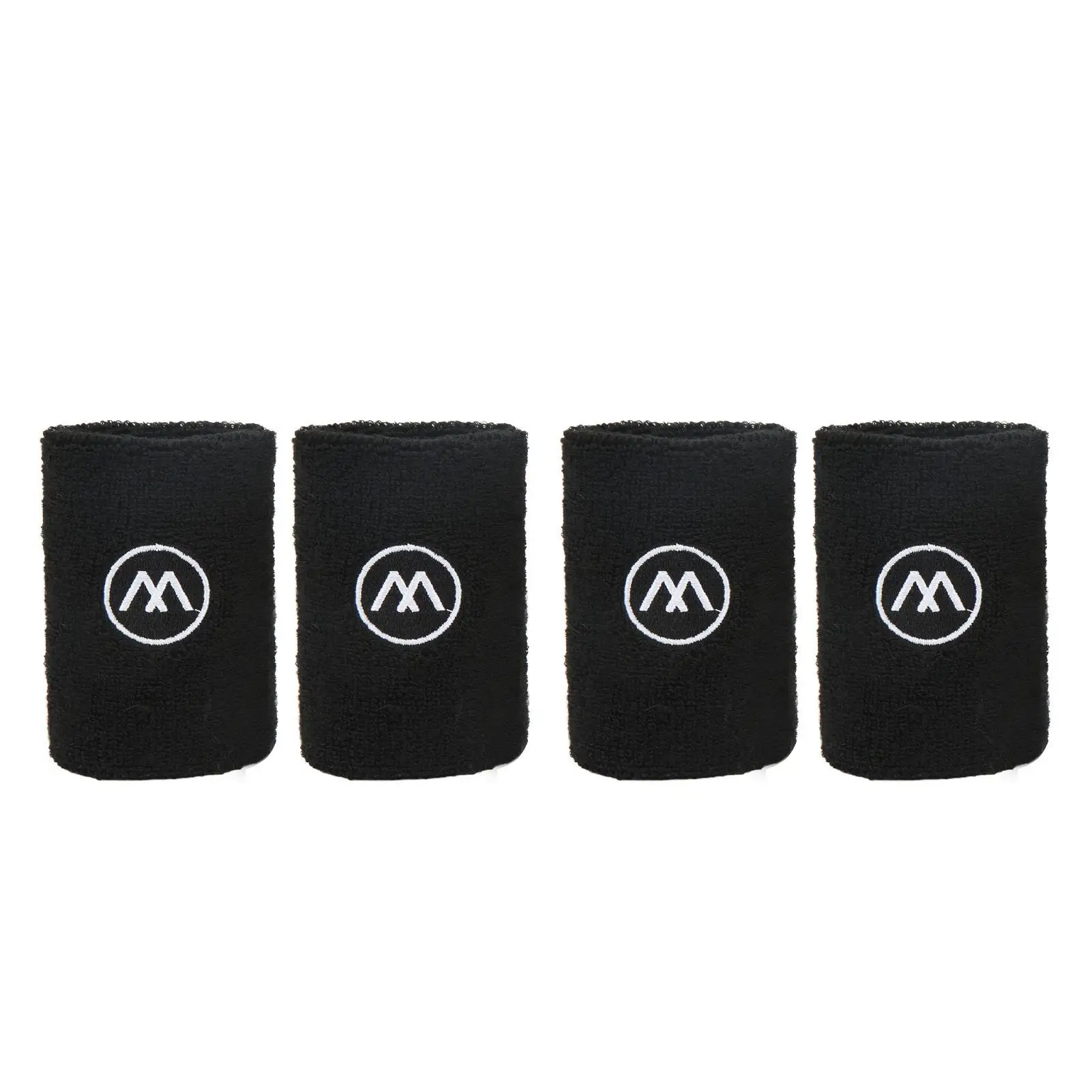 2 Pairs Athletic Wristbands - Breathable Cotton Polyester Sweatbands for gym , Injury Prevention & Heat Dissipation