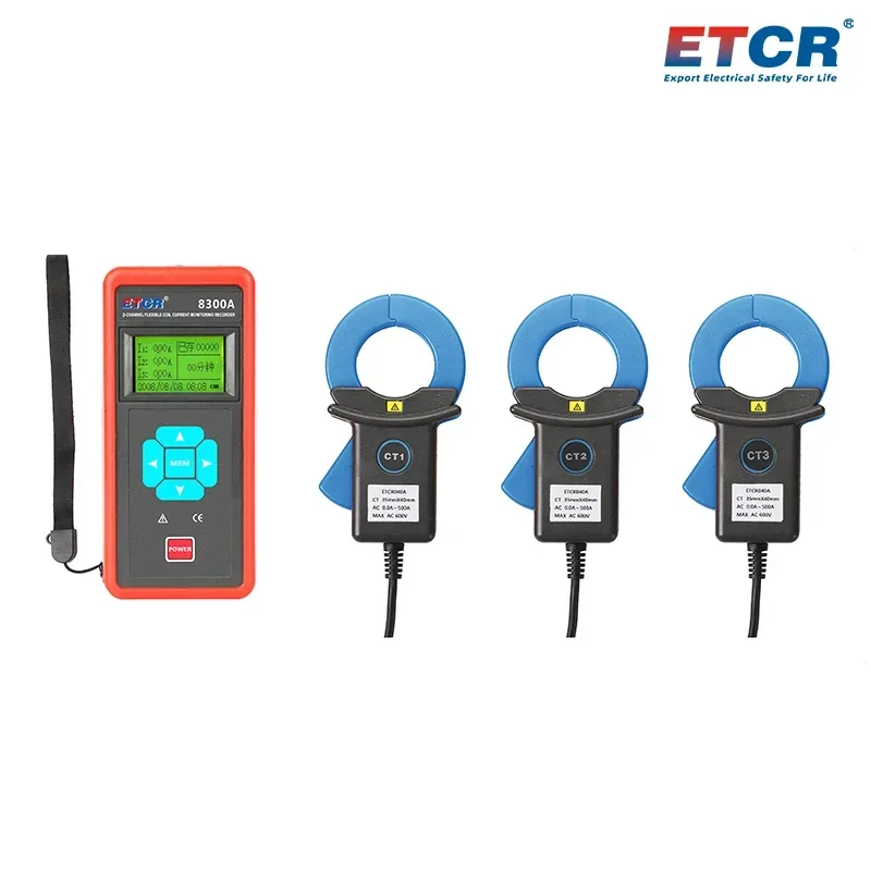ETCR8300A Highly Accurate and Anti-Interference Three Channel Clamp Current Tester