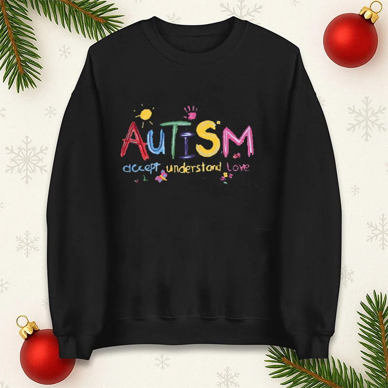 

Autism Awareness Sweatshirt Autis Mmama Jumper Kersttrui Understand Ropa Mujer Roupas Feminina Dames Kleding Women Clothes