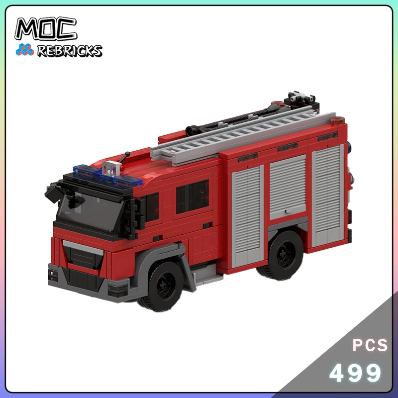 Serie City Originalità MOC Fuoco Motore Building Block Parti Kit modello Assemblaggio fai-da-te Mattoni senior Display Giocattoli Regali di compleanno