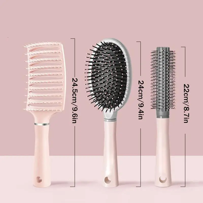 

3pcs Anti Static Hair Massage Brush Professional Airbag Comb Set for Women and Men Hairdressing Styling