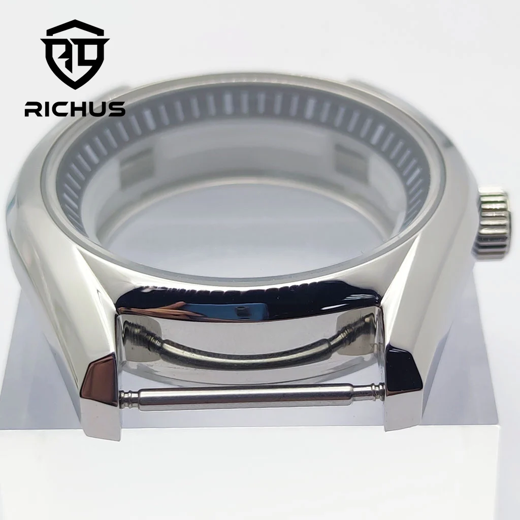 Корпус часов RICHUS 40 мм с циферблатом, стрелки подходят для часов NH34, NH35, NH36, аксессуары для часов с механизмом