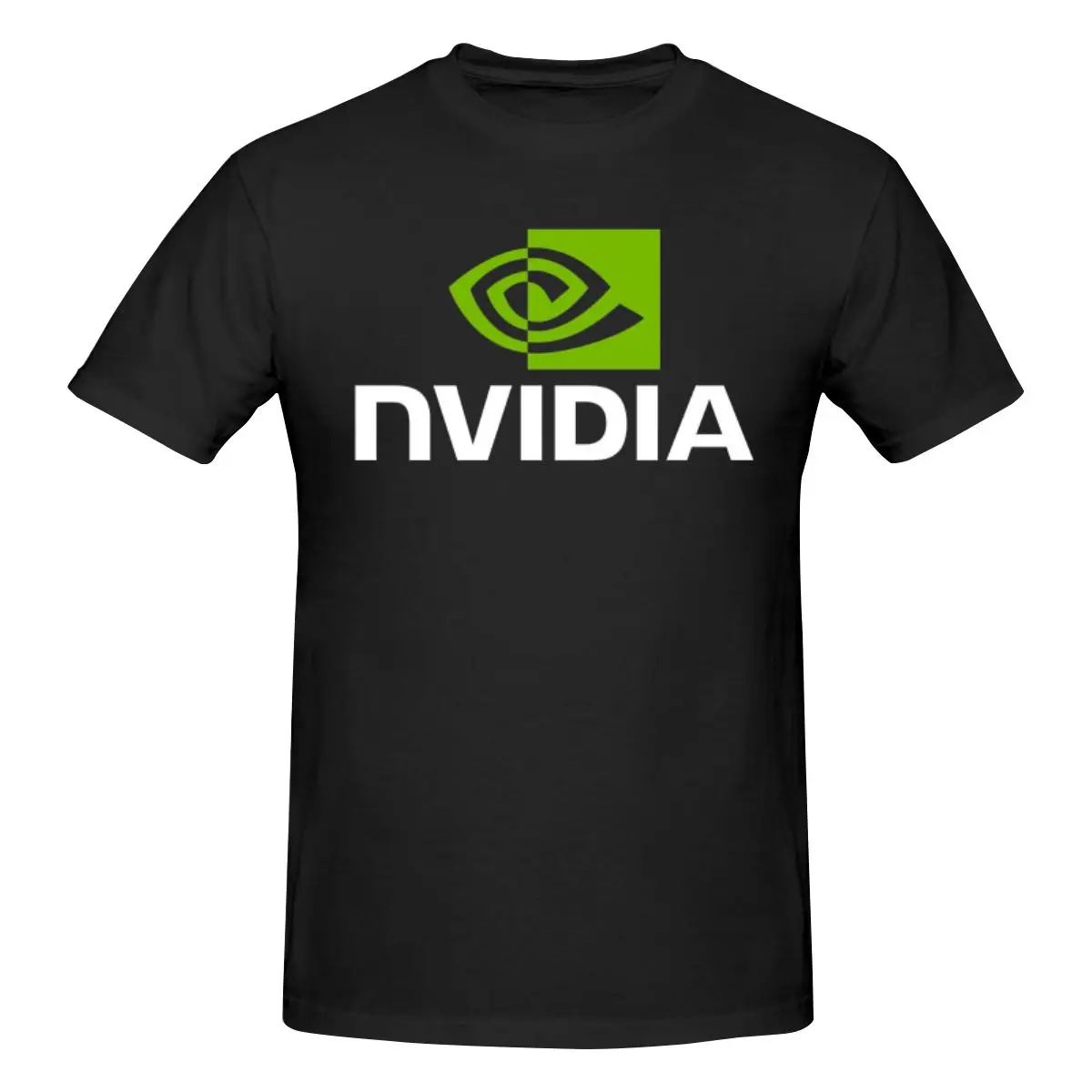 Men's 100% Cotton Short Sleeve T-shirt Nvidia Classic T-Shirt_88027789_preview_rev_1 Top Loose Tshirt