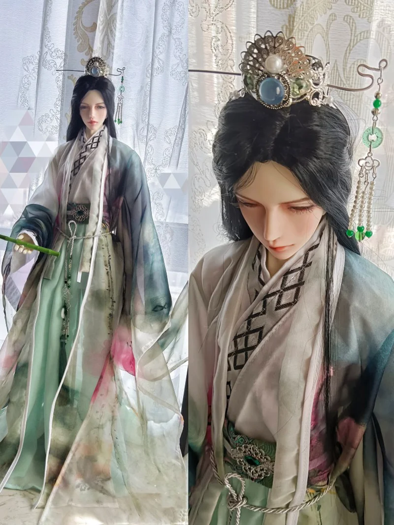 

1/3 весы BJD одежда древний костюм длинный халат самурай наряд для SD13 девушки SSDF ID75 сильный дядя кукла аксессуары A1174