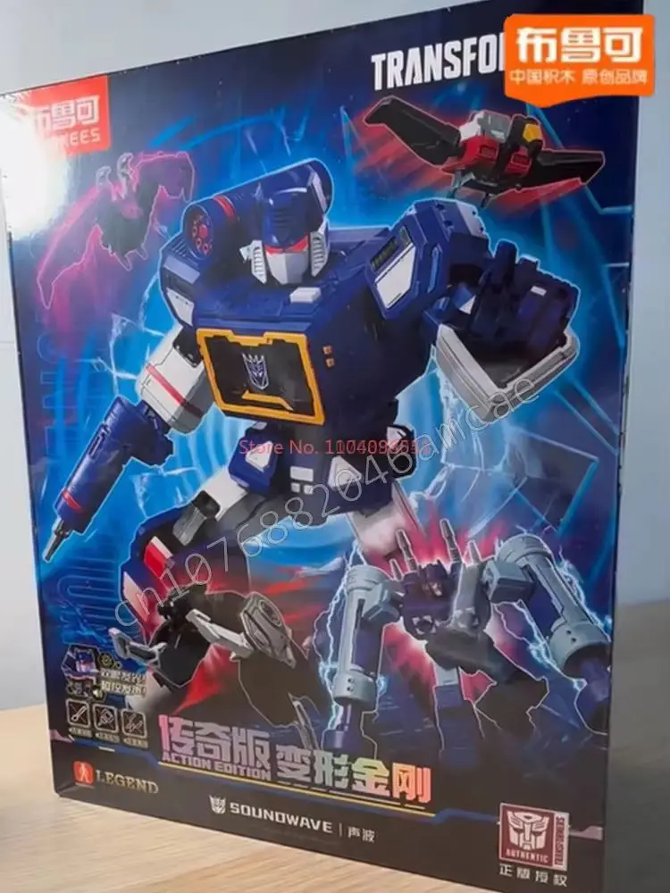 Blokees Transformers SOUNOWAVE Legendarische Action Edition Blokees Soundwave Collection Assembly Model Kit Verjaardagscadeau Figuur Speelgoed