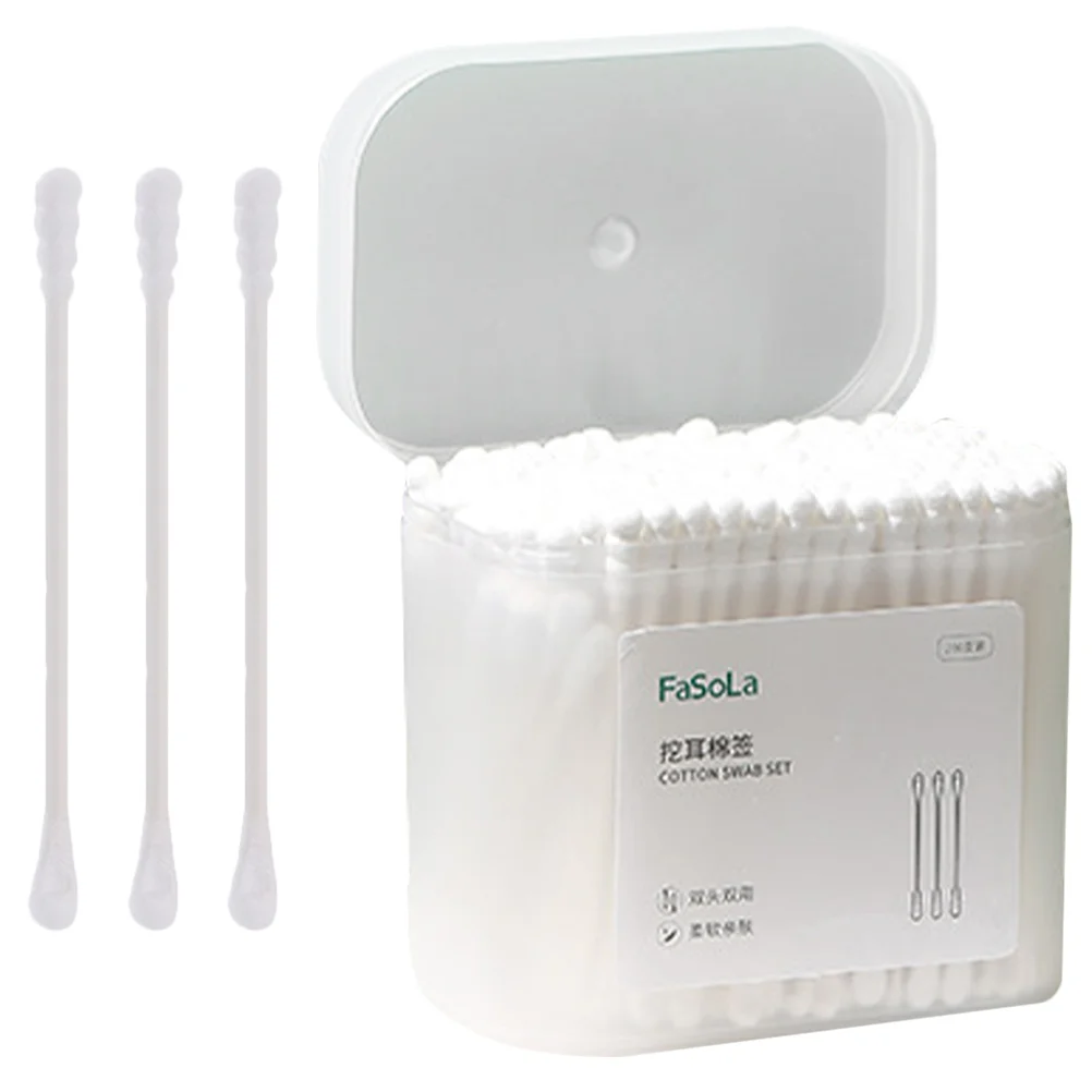 Cotton Swabs Makeup Cleaning Sticks Ear Wax Face One Time White Tipped Applicators