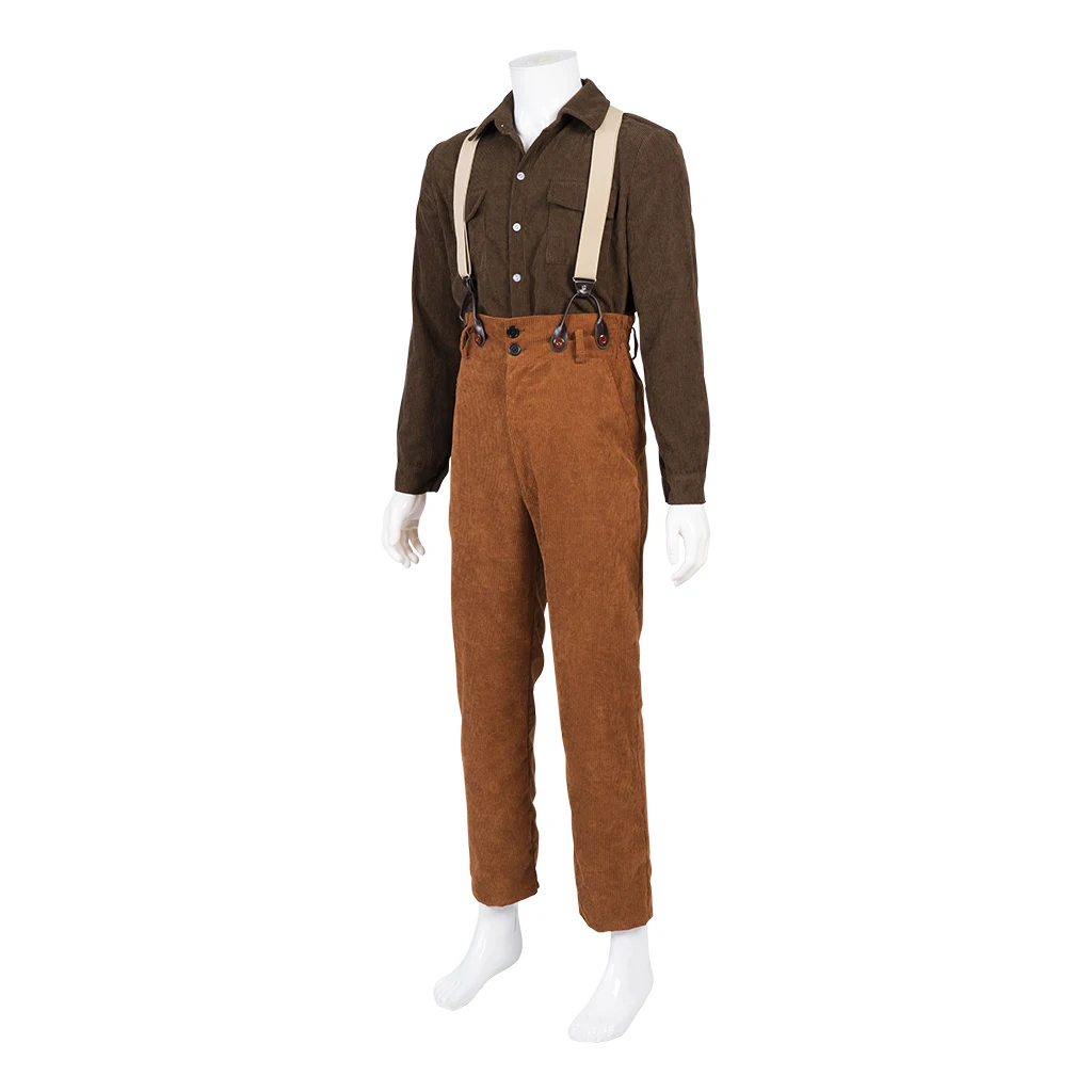 Titanic Jack Dawson Cosplay Costume Tops Pants Suspenders Set Outfits Halloween Carnival Party Costume For Men