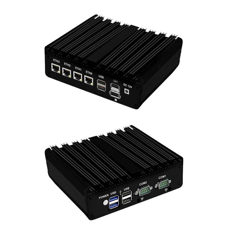 Intel N100 N150 J4125 Router morbido Pfsense Firewall Mini PC 4xIntel 2.5G i226 Lan 2COM USB3.0 DP HDMI DDR4 NVME LINUX Computer
