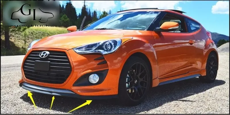 For Hyundai Veloster Bumper Lip / Front Spoiler Deflector For TopGear Friends to Car Tuning View / Body Kit / Strip Skirt