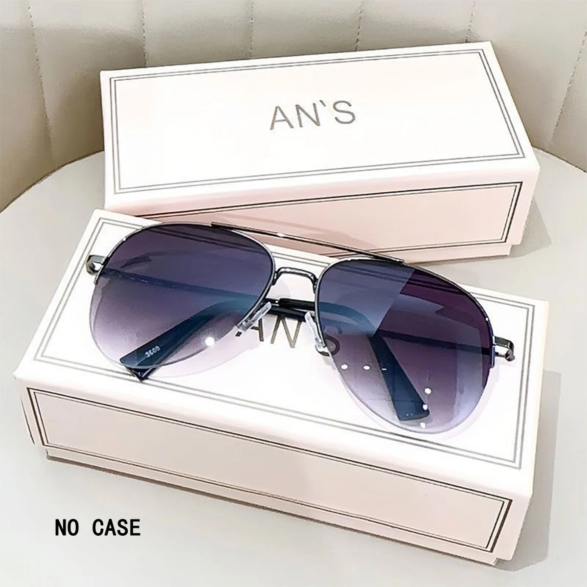 1pc Aviator Fashion Groot gezicht Rijden Rijden Stijlvolle trendy persoonlijkheidszonnebril voor heren