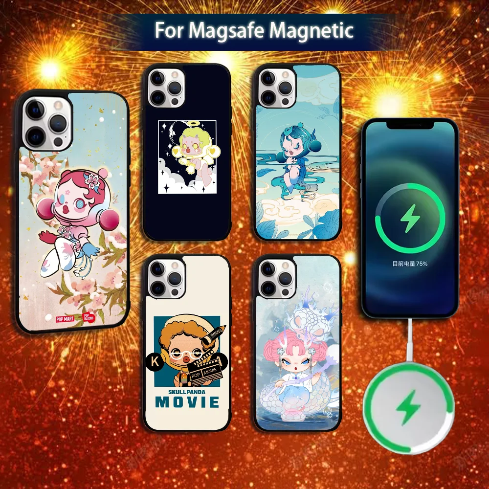 

Cute S-SkullpandaS Phone Case For iPhone 16e,16,15,14,13,12,11,Plus,Pro,Max,Mini Magsafe Magnetic Wireless Charging