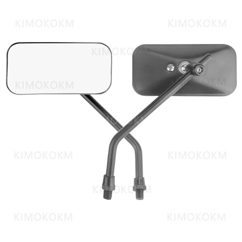 Universal modification Motorcycle Rearview Mirror Retro Style Square & Round Mirrors Reverse Mirror for E-Bikes Reflective Mirro