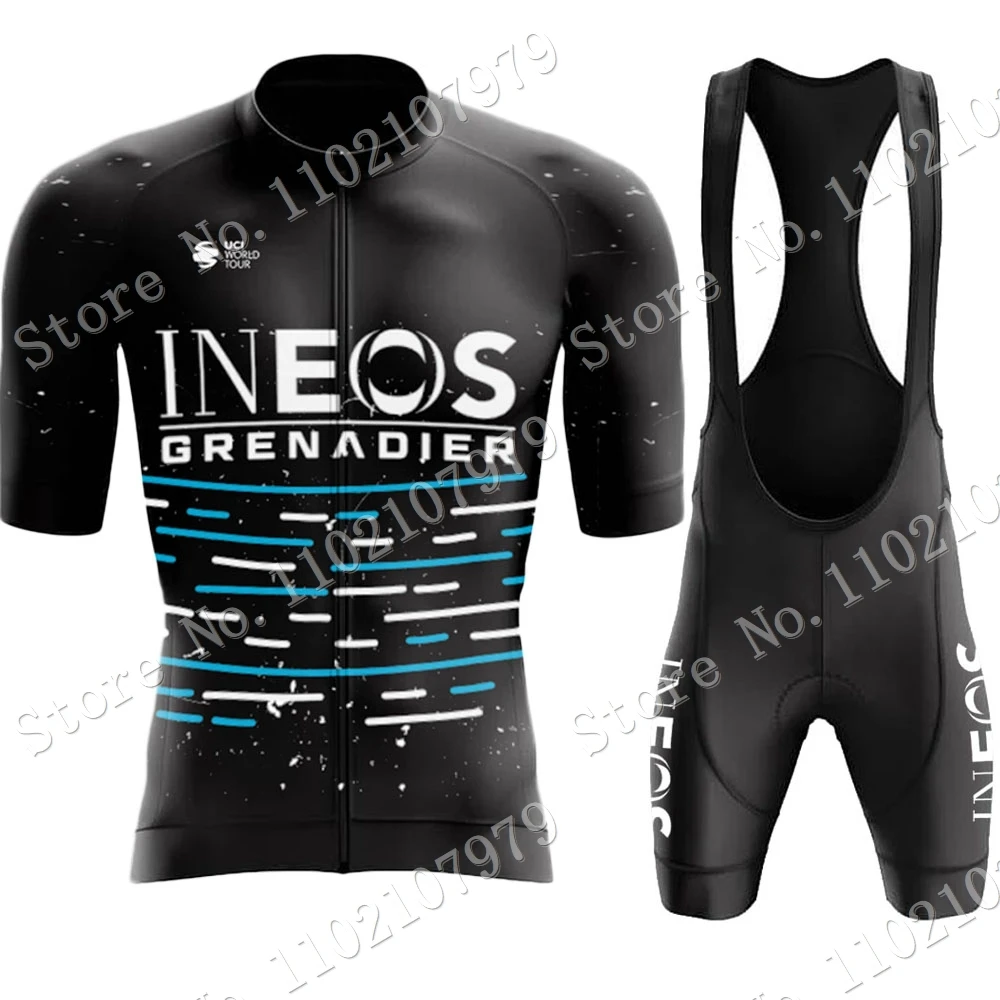 Ineos Grenadier Team 2023 Cycling Jersey Set Maillot Cycling Clothing Road Bike Suit Mountain Bicycle Shirt Bib Shorts MTB Ropa