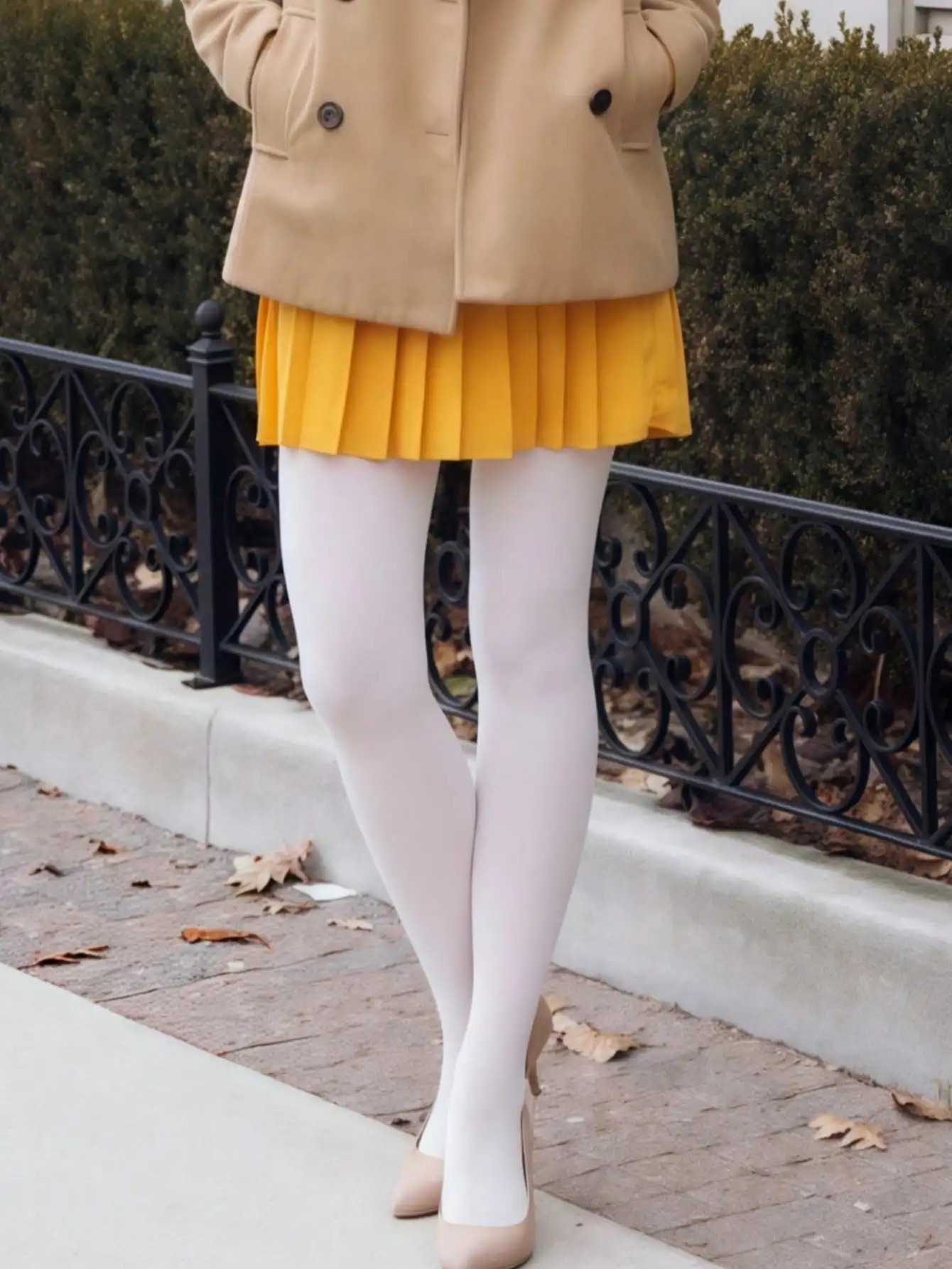 Women's ‘Urban Dreamgirl’ Velvet Leggings - Plush Vanilla Fit Modern Silhouette for a Sweet Street Style Statement