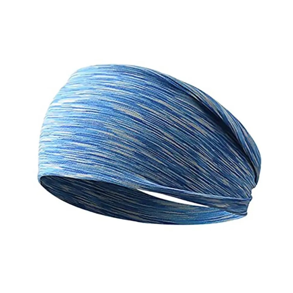 Men Women Sports Headband Absorbent Sweat Cycling Jog Tennis Elastic Hair Bandage Color Running Fitness Sweatband